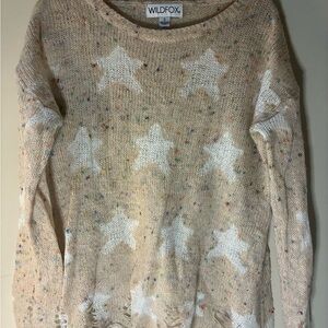Wildfox Multicolor Star Knit Sweater
